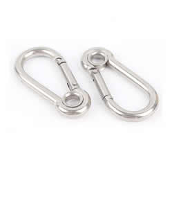 304不锈钢带圈弹簧钩