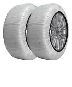 白色轮胎防滑雪袜