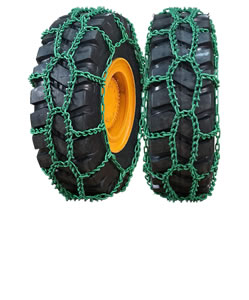 绿色重型机械除雪链