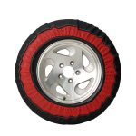 黑色红粗纹轮胎防滑雪袜 Thumnail